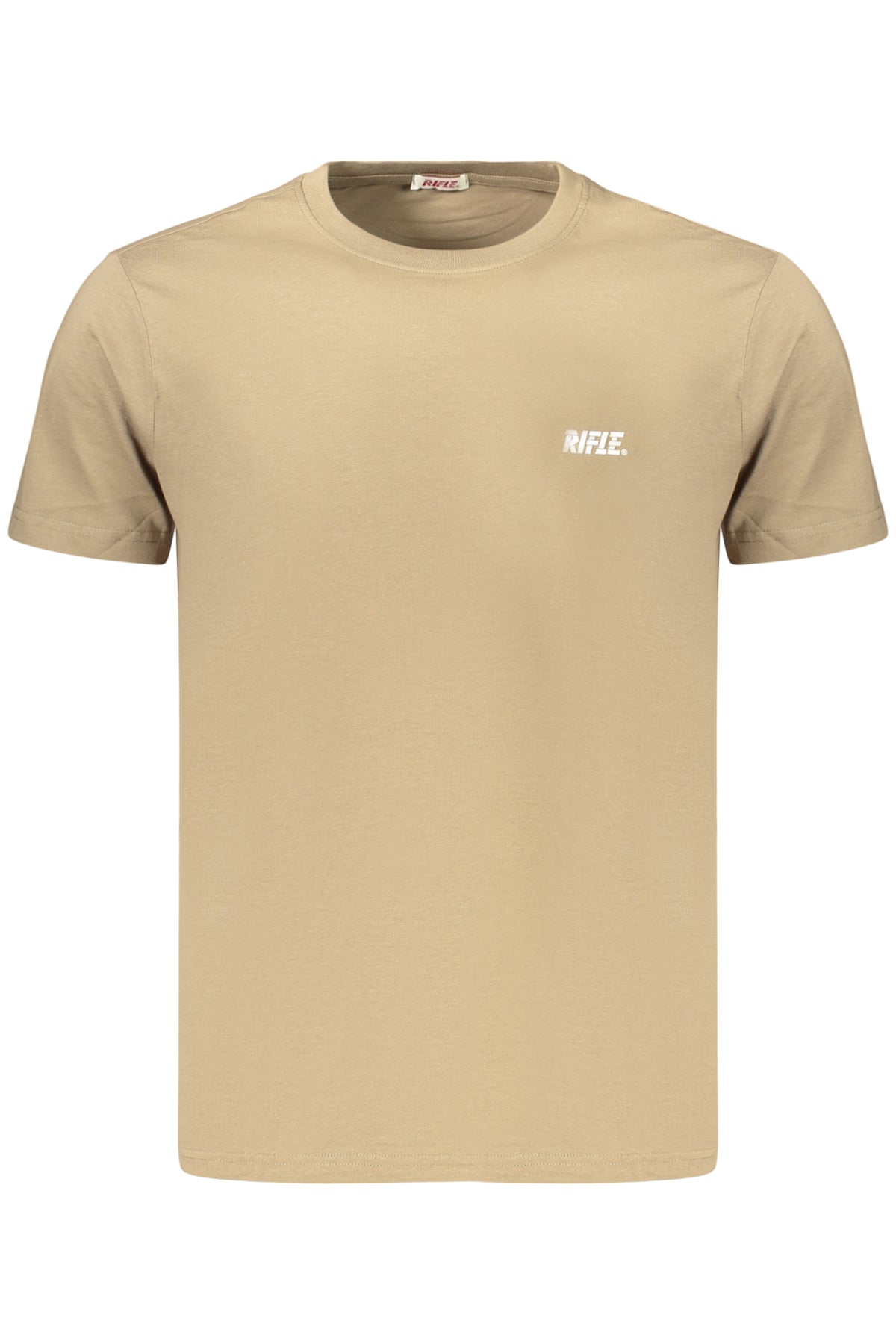 T-SHIRT EM ALGODÃO RIFLE HOMEM CASTANHA