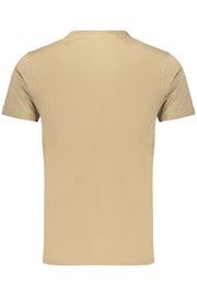 T-SHIRT EM ALGODÃO RIFLE HOMEM CASTANHA