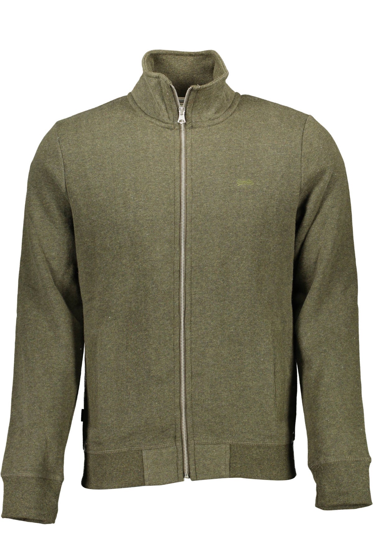 CAMISOLA SUPERDRY COM ZIP MAN VERDE