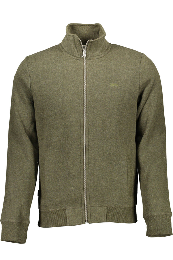 CAMISOLA SUPERDRY COM ZIP MAN VERDE