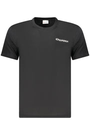 T-SHIRT EM ALGODÃO SUPERGA HOMEM PRETA