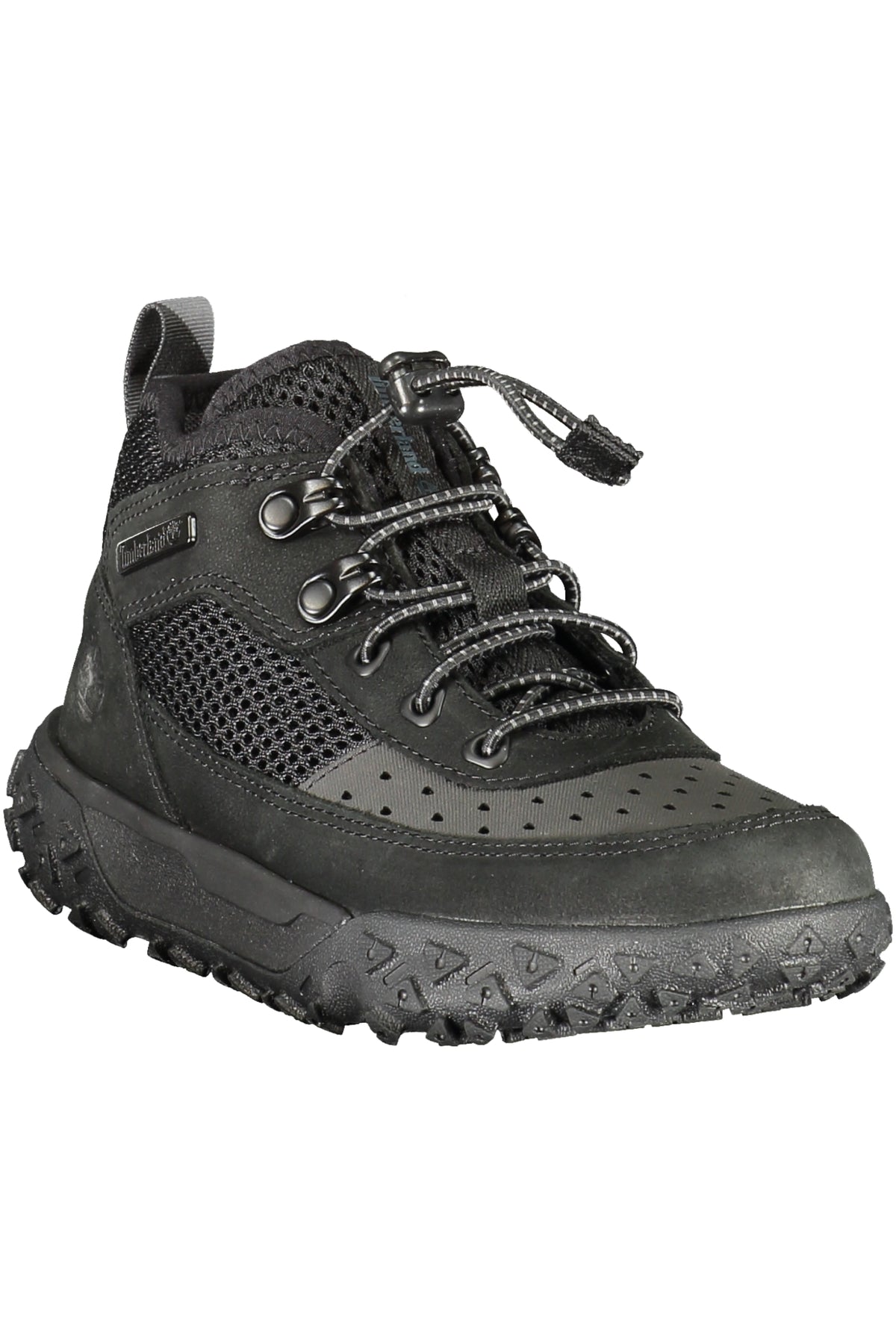 SAPATILHAS EM COURO TIMBERLAND CRIANÇA PRETAS