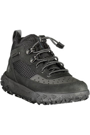 SAPATILHAS EM COURO TIMBERLAND CRIANÇA PRETAS