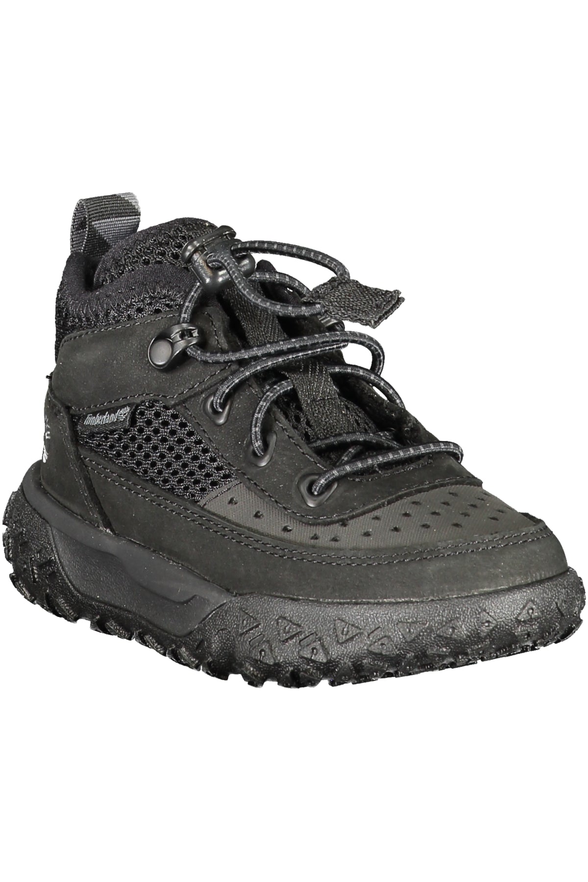 SAPATILHAS EM COURO TIMBERLAND CRIANÇA PRETAS