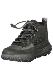 SAPATILHAS EM COURO TIMBERLAND CRIANÇA PRETAS
