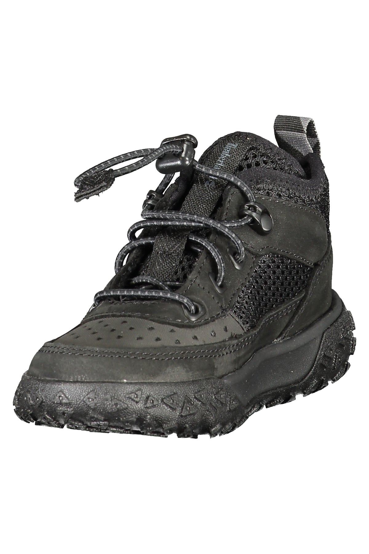 SAPATILHAS EM COURO TIMBERLAND CRIANÇA PRETAS