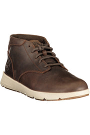 SAPATILHAS EM COURO TIMBERLAND HOMEM CASTANHAS