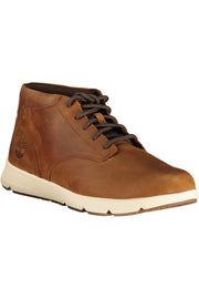 SAPATILHAS EM COURO TIMBERLAND HOMEM CASTANHAS