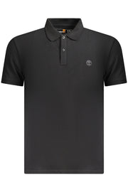 POLO EM ALGODÃO TIMBERLAND HOMEM PRETO