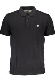TIMBERLAND MEN'S BLACK SHORT SLEEVE POLO SHIRT
