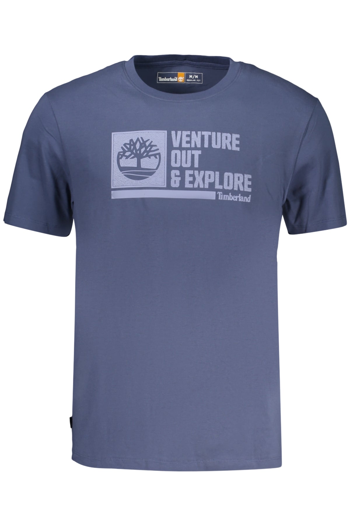 T-SHIRT EM ALGODÃO TIMBERLAND HOMEM AZUL