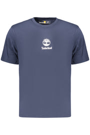 T-SHIRT EM ALGODÃO TIMBERLAND HOMEM AZUL