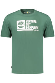 T-SHIRT EM ALGODÃO TIMBERLAND HOMEM VERDE