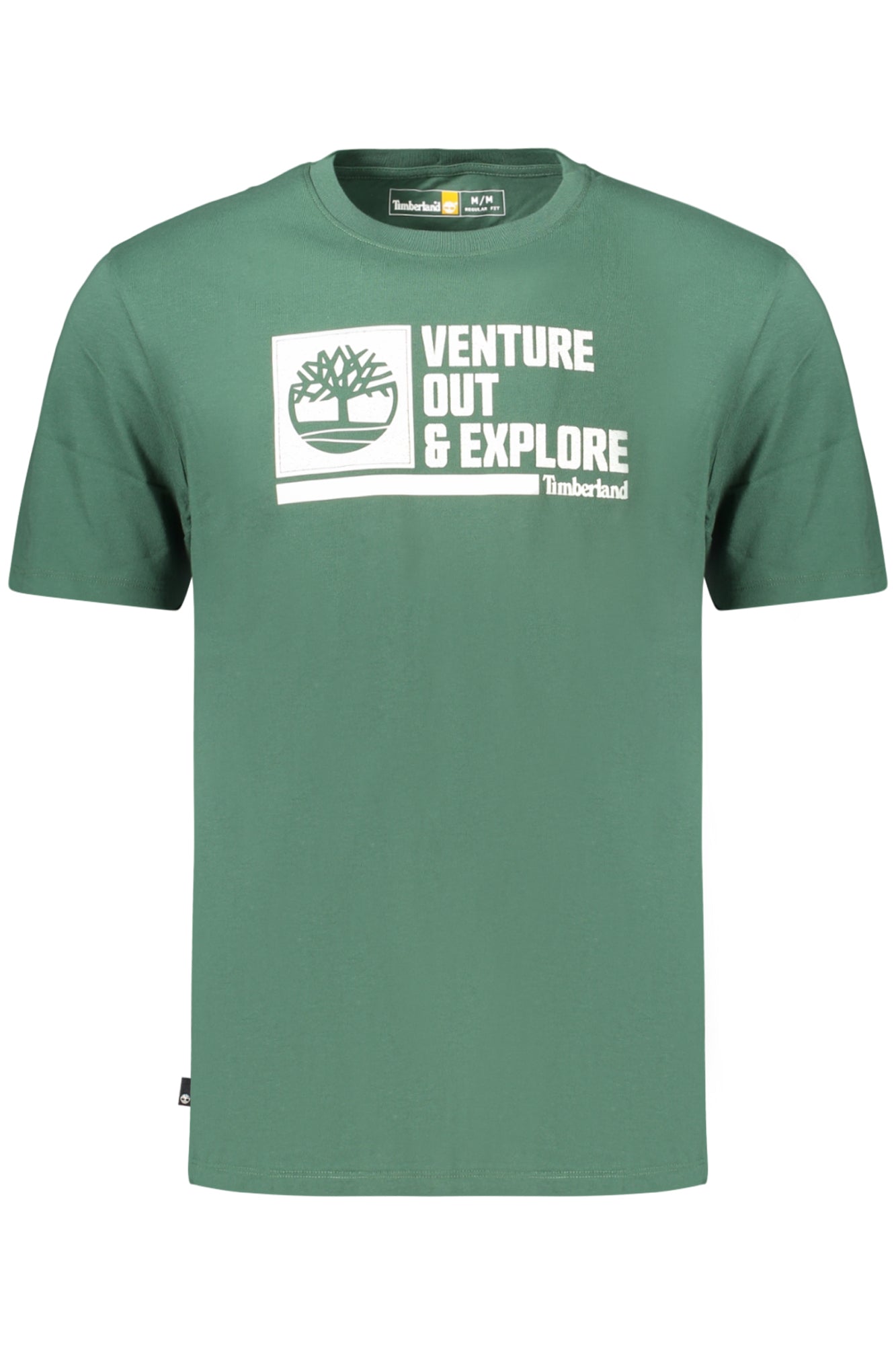 T-SHIRT EM ALGODÃO TIMBERLAND HOMEM VERDE
