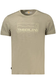 T-SHIRT EM ALGODÃO TIMBERLAND HOMEM VERDE