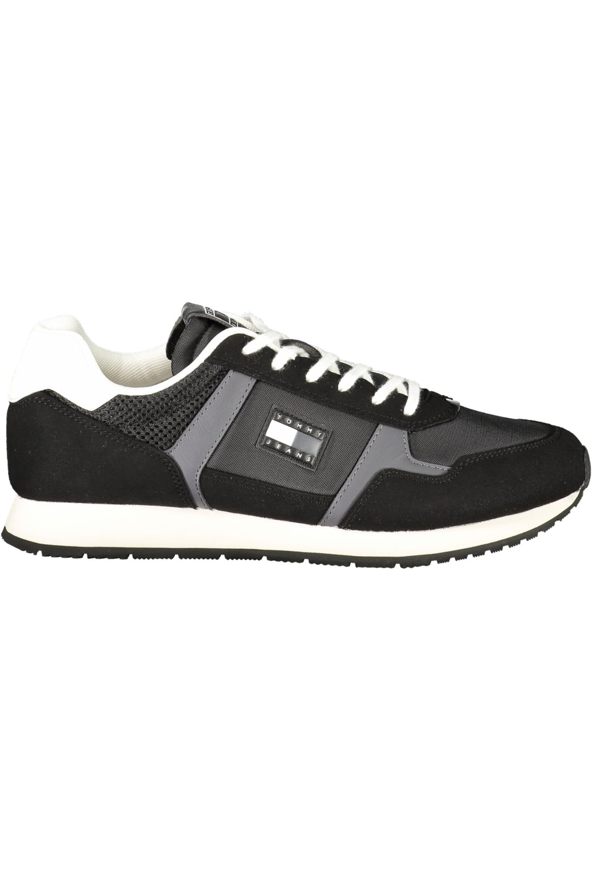 SAPATILHAS COM ATACADORES TOMMY HILFIGER HOMEM PRETAS