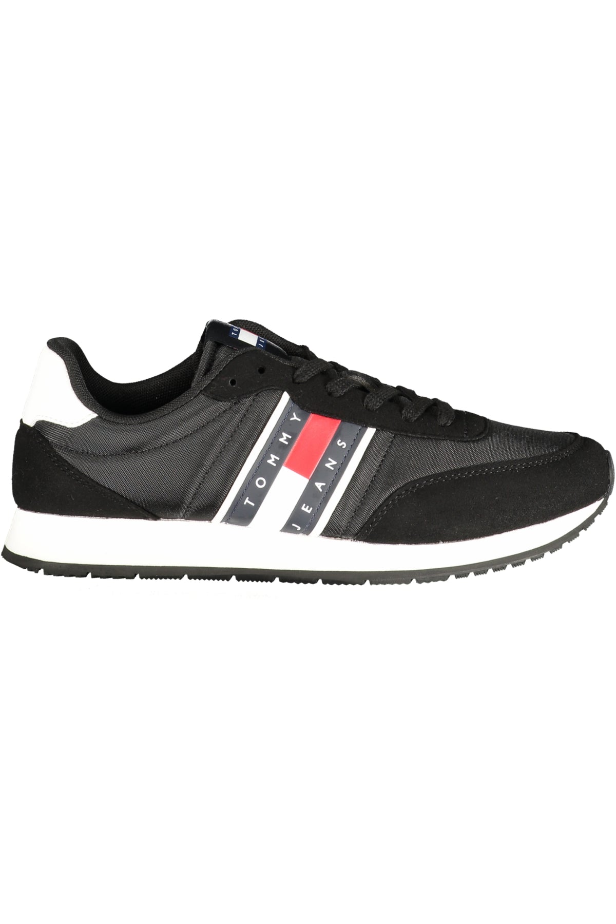 SAPATILHAS COM ATACADORES TOMMY HILFIGER HOMEM PRETAS