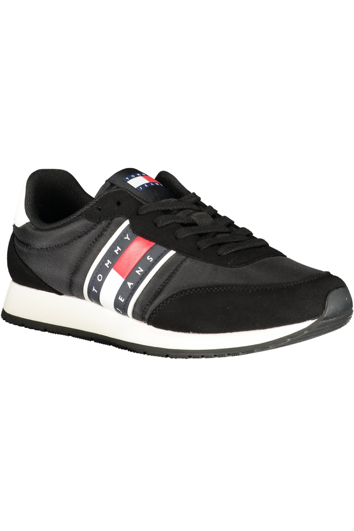 SAPATILHAS COM ATACADORES TOMMY HILFIGER HOMEM PRETAS