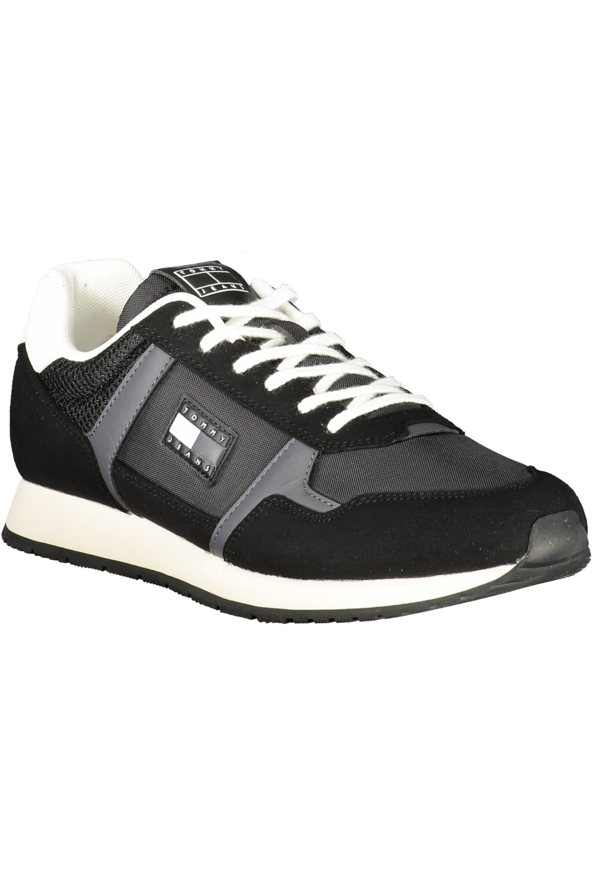 SAPATILHAS COM ATACADORES TOMMY HILFIGER HOMEM PRETAS