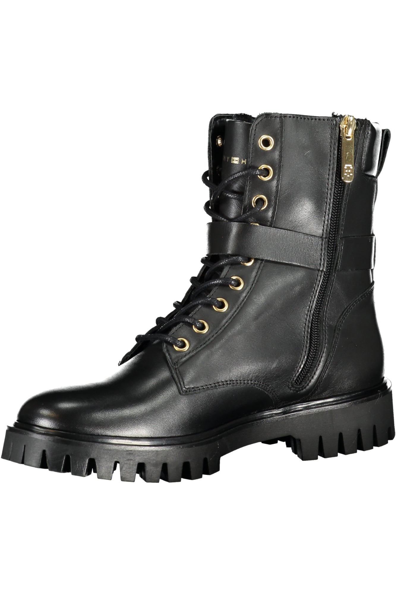 BOTINS COM ATACADORES TOMMY HILFIGER MULHER PRETOS