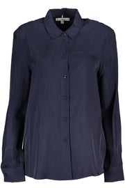 CAMISA COM LOGÓTIPO TOMMY HILFIGER MULHER AZUL