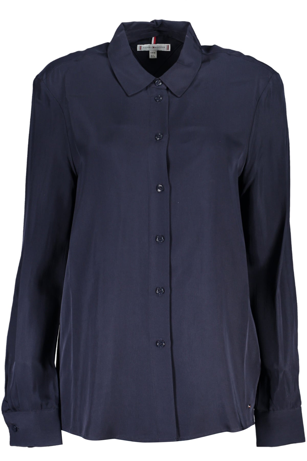 CAMISA COM LOGÓTIPO TOMMY HILFIGER MULHER AZUL