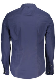 CAMISA EM ALGODÃO TOMMY HILFIGER HOMEM AZUL