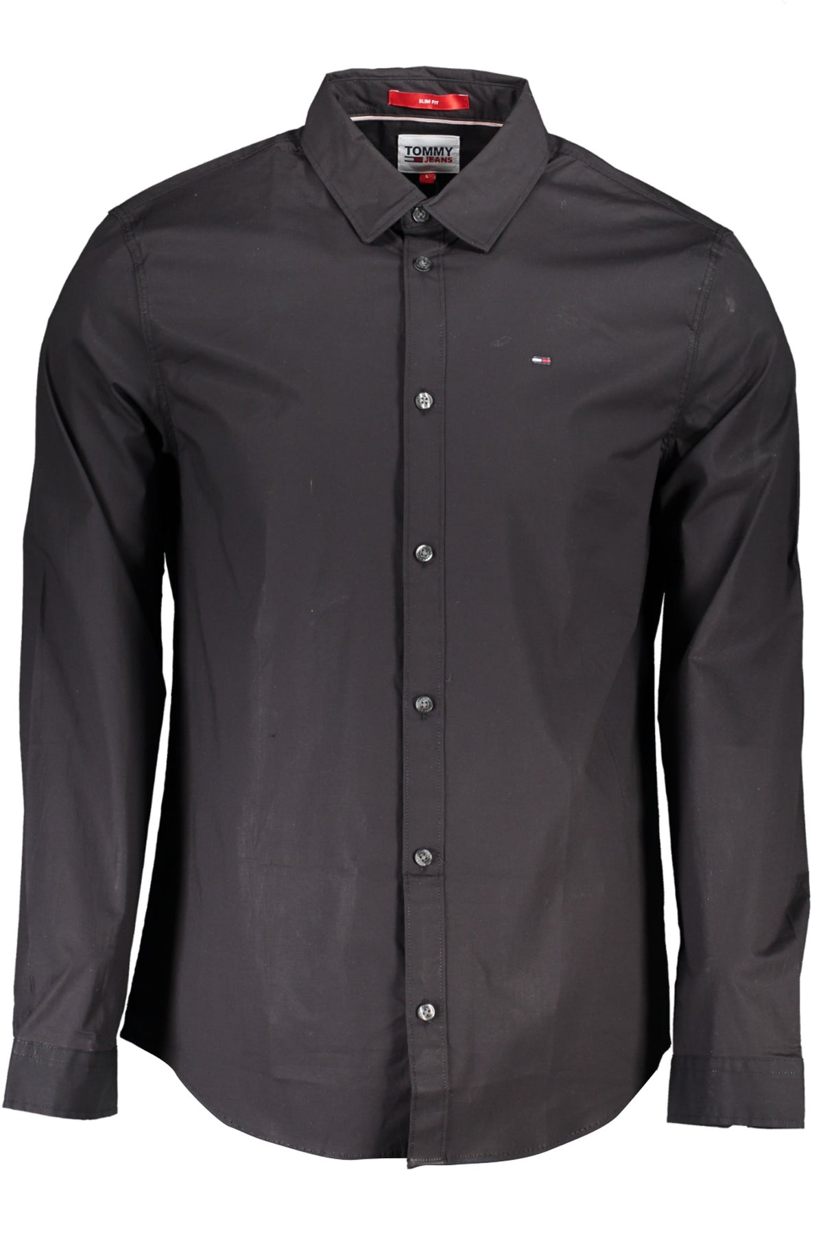 CAMISA EM ALGODÃO TOMMY HILFIGER HOMEM PRETA