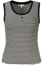 TOP DE ALÇAS EM ALGODÃO TOMMY HILFIGER MULHER PRETO