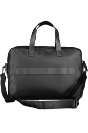 TOMMY HILFIGER MEN'S BLACK BRIEFCASE