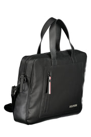 TOMMY HILFIGER MEN'S BLACK BRIEFCASE