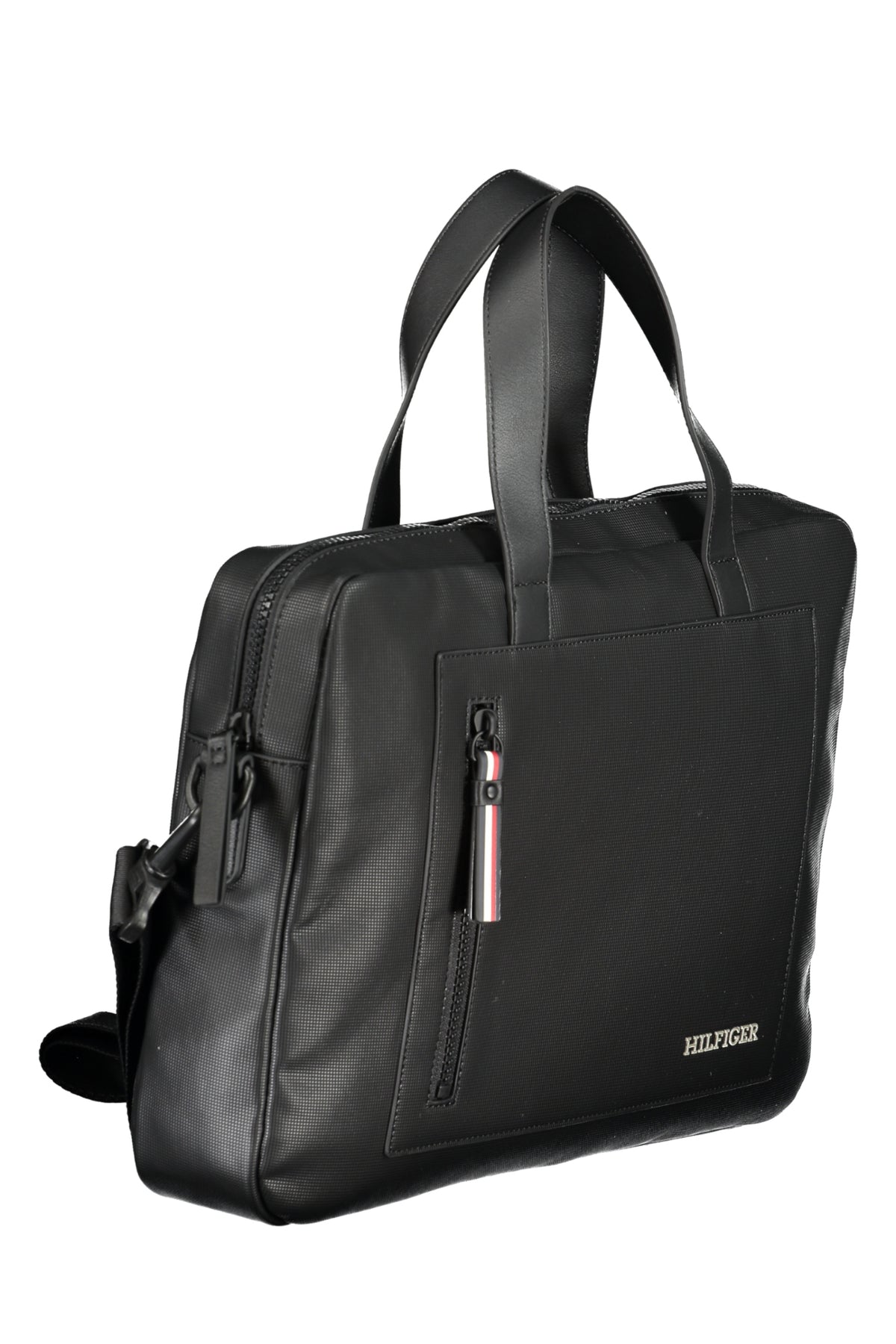 TOMMY HILFIGER MEN'S BLACK BRIEFCASE