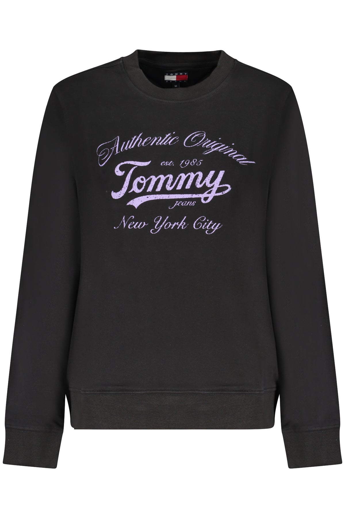 SWEATSHIRT EM ALGODÃO TOMMY HILFIGER MULHER PRETA