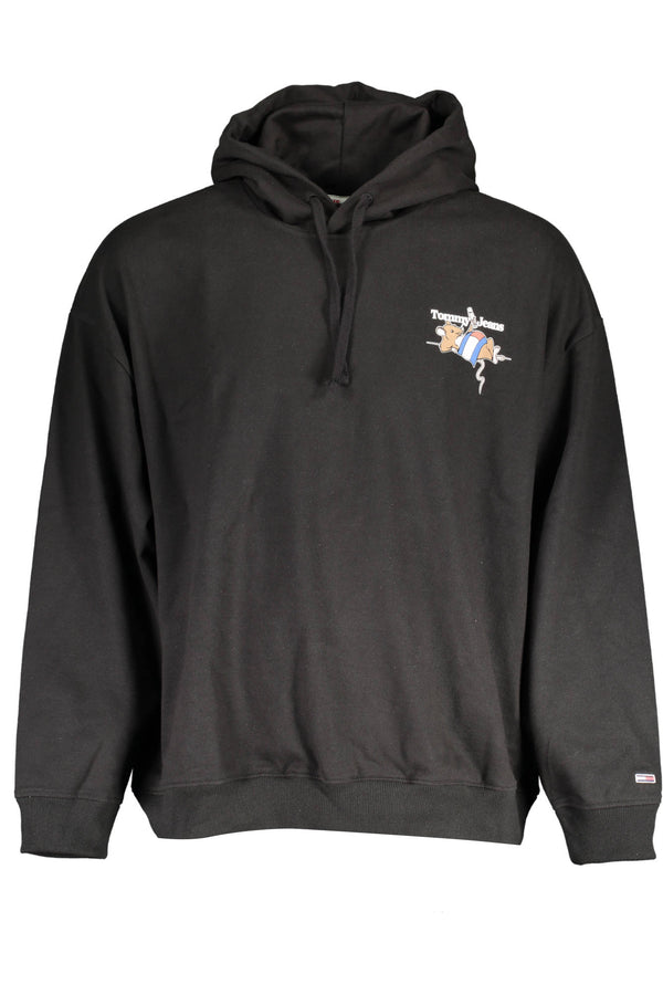 CAMISOLA TOMMY HILFIGER SEM ZIP HOMEM PRETO