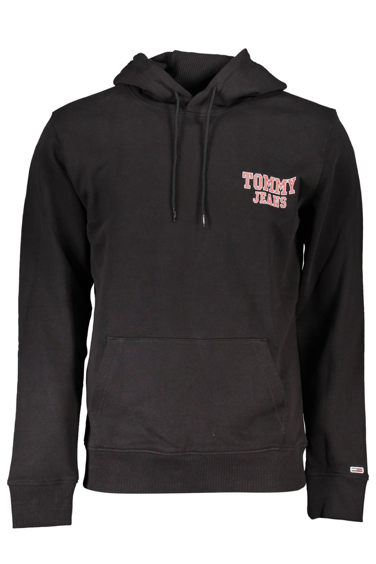 TOMMY HILFIGER MEN'S BLACK SWEATER WITHOUT ZIP