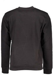 TOMMY HILFIGER MEN'S BLACK SWEATER WITHOUT ZIP
