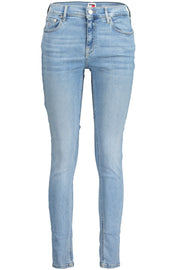 JEANS EM ALGODÃO TOMMY HILFIGER MULHER AZUL CLARO