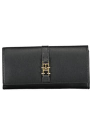 CARTEIRA COM FECHO TOMMY HILFIGER MULHER PRETA