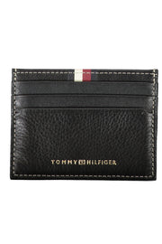 CARTEIRA EM COURO TOMMY HILFIGER HOMEM PRETA