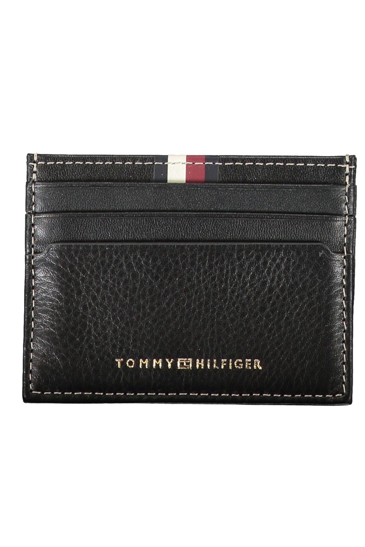 CARTEIRA EM COURO TOMMY HILFIGER HOMEM PRETA