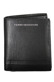 CARTEIRA EM COURO TOMMY HILFIGER HOMEM PRETA