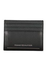 CARTEIRA EM COURO TOMMY HILFIGER HOMEM PRETA