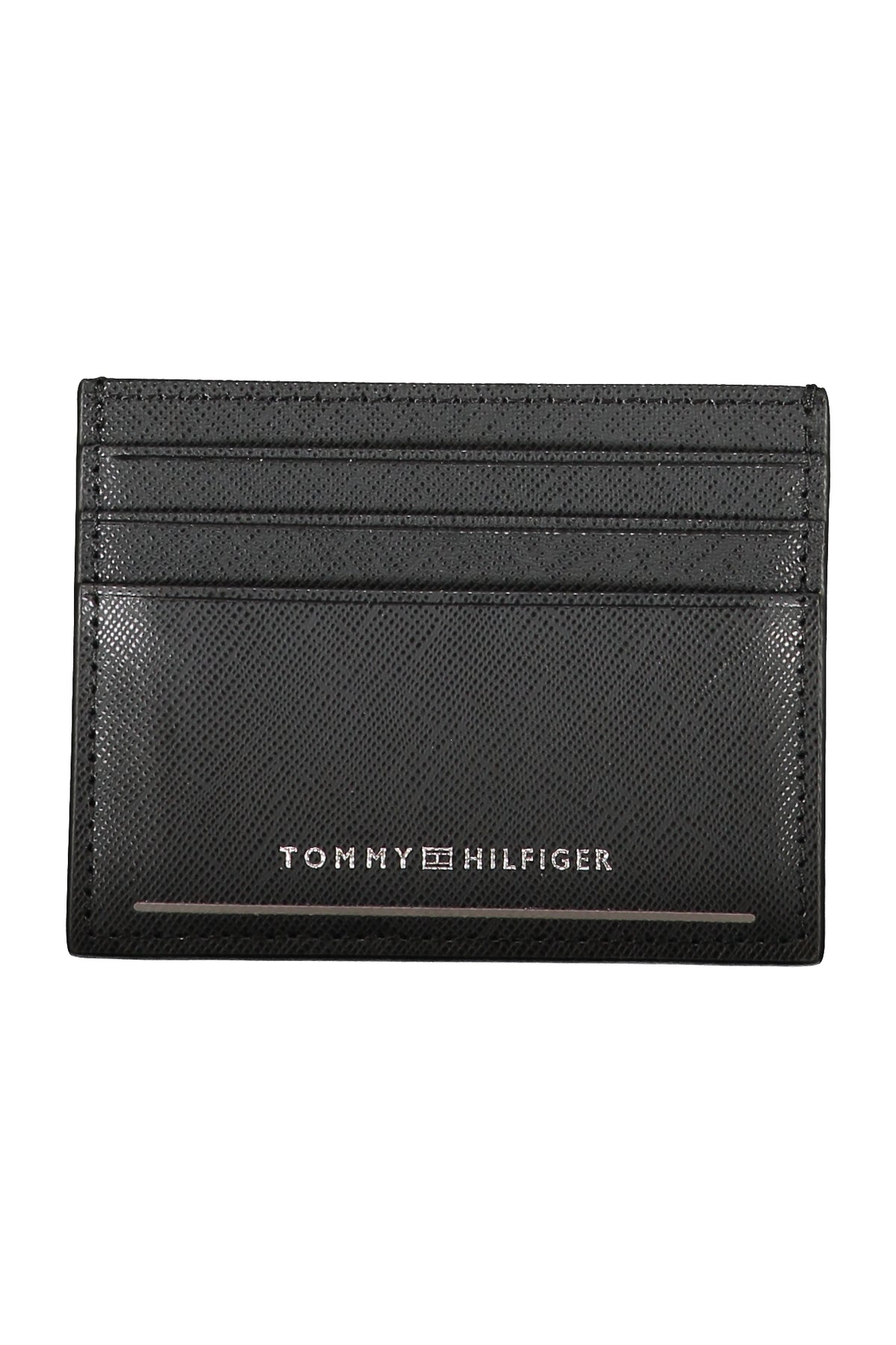 CARTEIRA EM COURO TOMMY HILFIGER HOMEM PRETA
