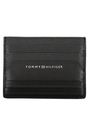 CARTEIRA EM COURO TOMMY HILFIGER HOMEM PRETA