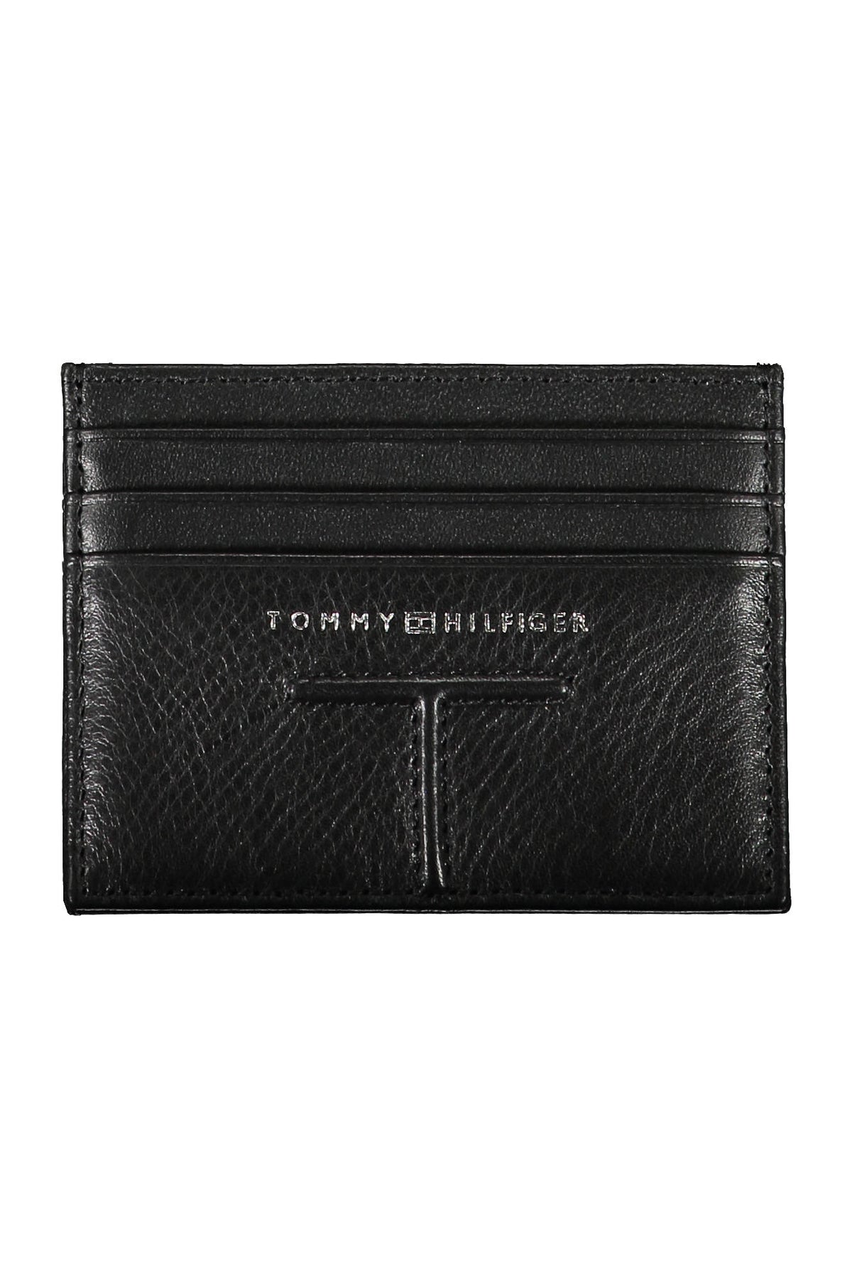 CARTEIRA EM COURO TOMMY HILFIGER HOMEM PRETA