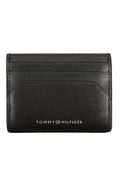 CARTEIRA EM COURO TOMMY HILFIGER HOMEM PRETA