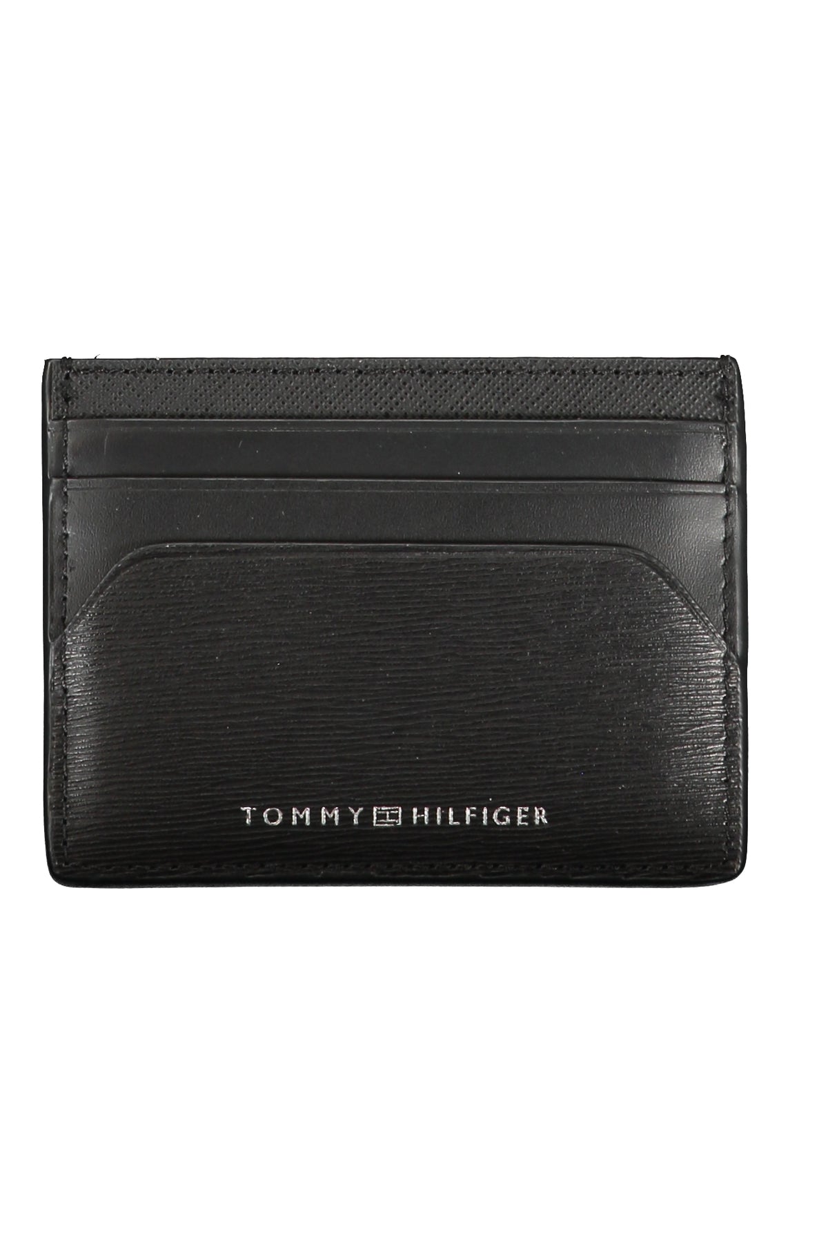 CARTEIRA EM COURO TOMMY HILFIGER HOMEM PRETA