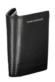 CARTEIRA EM COURO TOMMY HILFIGER HOMEM PRETA