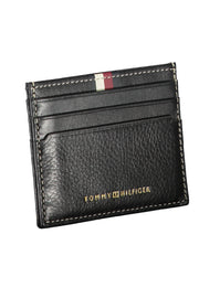 CARTEIRA EM COURO TOMMY HILFIGER HOMEM PRETA