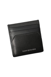 CARTEIRA EM COURO TOMMY HILFIGER HOMEM PRETA